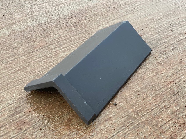 105 DEG BLUE BLACK COMPOSITE ANGLE CAPPED RIDGE 450MM LONG